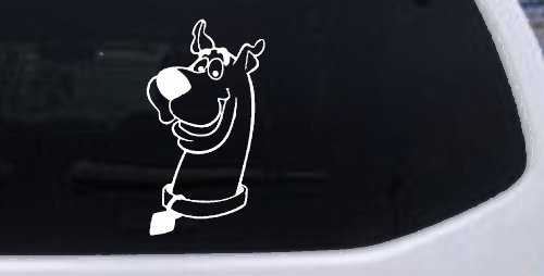Scooby Doo Cartoons Car or Truck Window Decal Sticker (White)