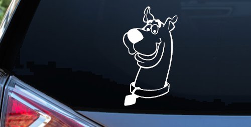 Scooby Doo Cartoons Car or Truck Window Decal Sticker (White)