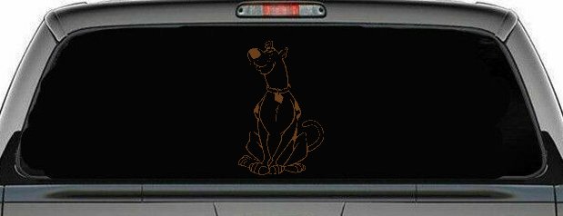 Scooby Doo Cartoons Car or Truck Window Decal Sticker (Copper)