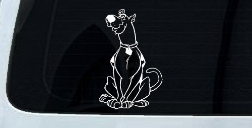 Scooby Doo Cartoons Car or Truck Window Decal Sticker (White)