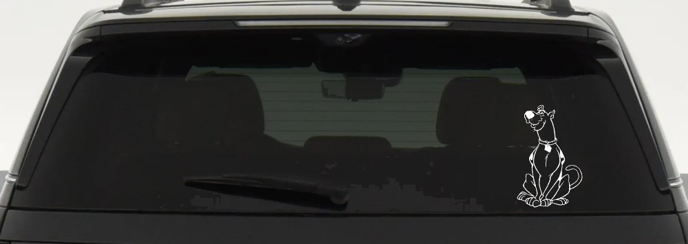Scooby Doo Cartoons Car or Truck Window Decal Sticker (White)