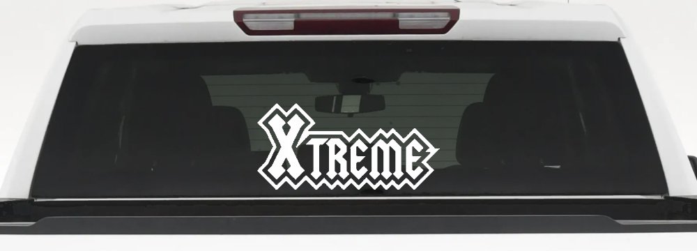 Xtreme Car or Truck Window Decal Sticker (White)