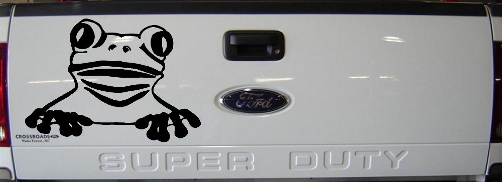 Tree Frog Car or Truck Window Decal Sticker (Black)