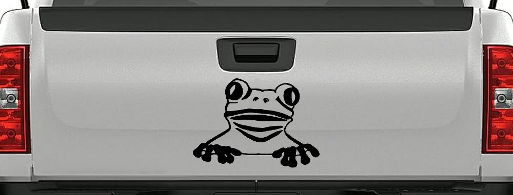 Tree Frog Car or Truck Window Decal Sticker (Black)