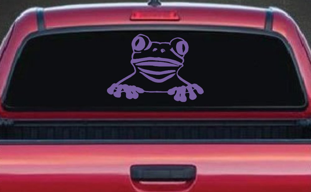 Tree Frog Car or Truck Window Decal Sticker (Purple)