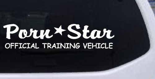 Porn Star Official Training Vehicle Funny Car or Truck Window Decal Sticker