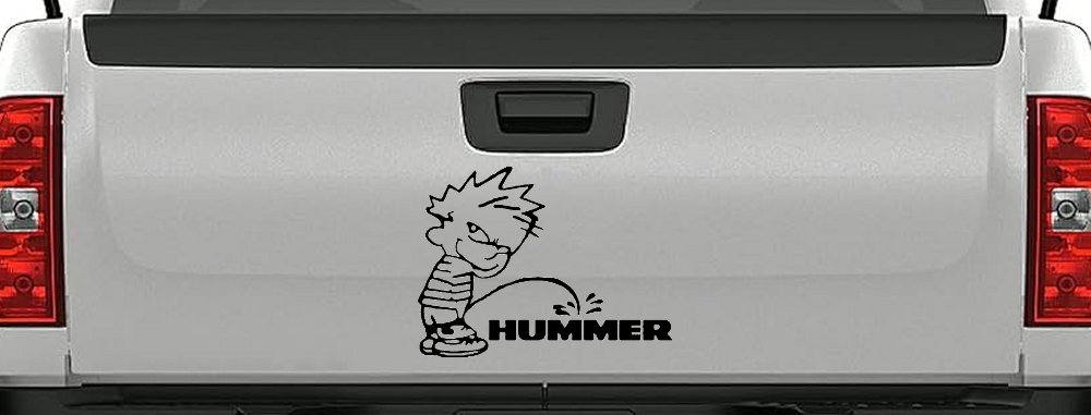 Pee on Hummer Car or Truck Window Decal Sticker