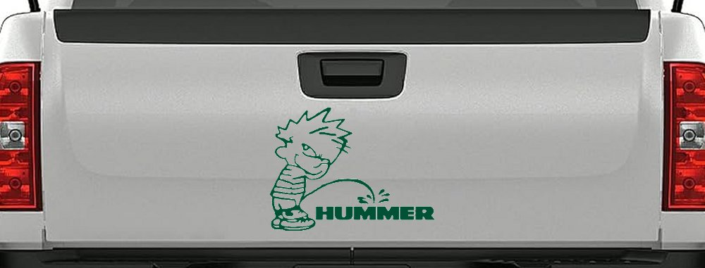 Pee on Hummer Car or Truck Window Decal Sticker