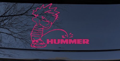 Pee on Hummer Car or Truck Window Decal Sticker