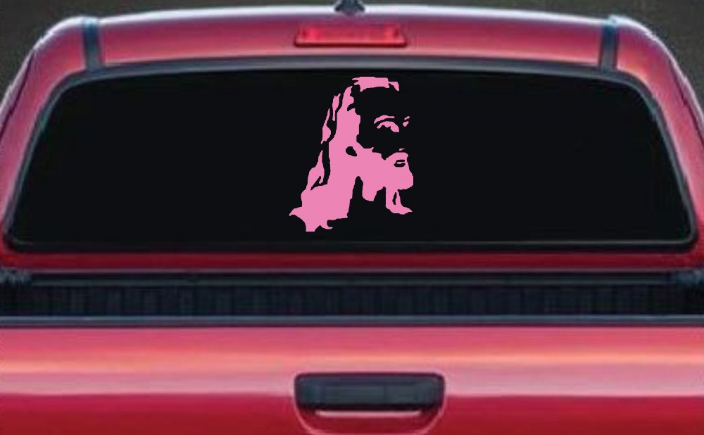 Jesus Christian Car or Truck Window Decal Sticker (Pink)