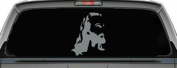 Jesus Christian Car or Truck Window Decal Sticker (Telegrey)