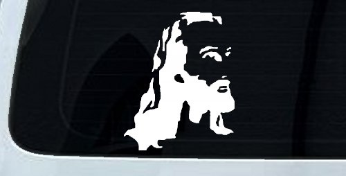 Jesus Christian Car or Truck Window Vinyl Decal Sticker (White)