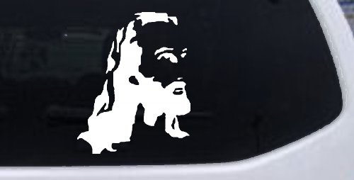 Jesus Christian Car or Truck Window Decal Sticker (White)
