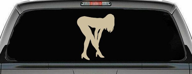 Sexy Girl Car or Truck Window Decal Sticker