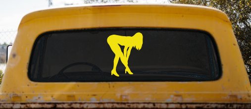 Sexy Girl Car or Truck Window Decal Sticker