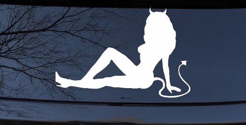 Mudflap Devil Girl Car or Truck Window Decal Sticker