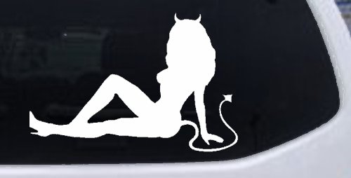 Mudflap Devil Girl Car or Truck Window Decal Sticker