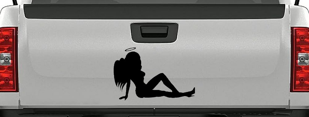 Angel Mudflap Girl Women with Halo and Wings Car or Truck Window Decal Sticker