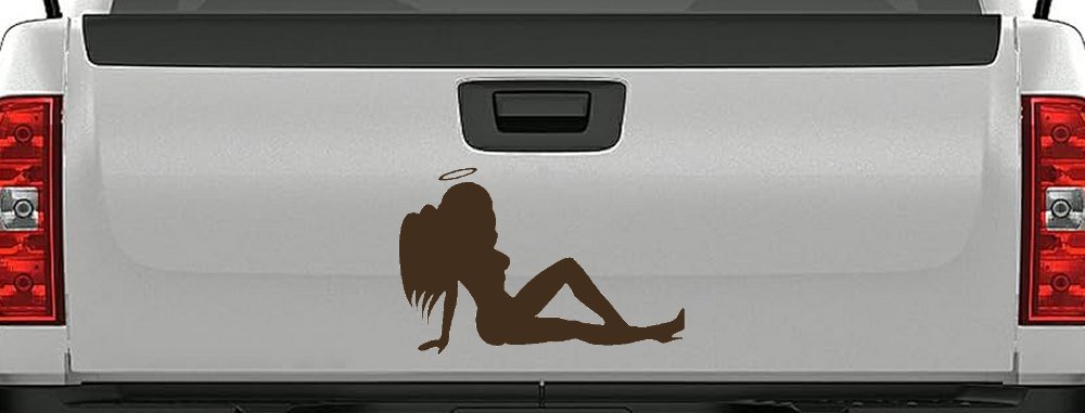 Angel Mudflap Girl Women with Halo and Wings Car or Truck Window Decal Sticker