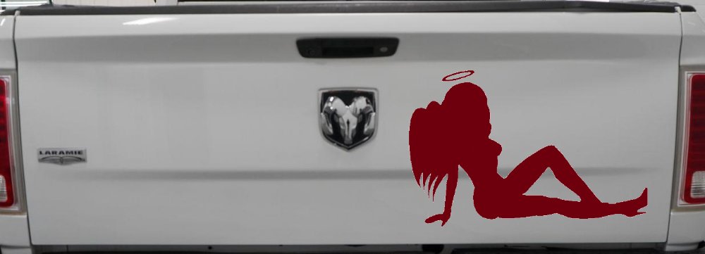 Angel Mudflap Girl Women with Halo and Wings Car or Truck Window Decal Sticker