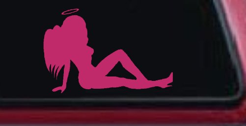 Angel Mudflap Girl Women with Halo and Wings Car or Truck Window Decal Sticker