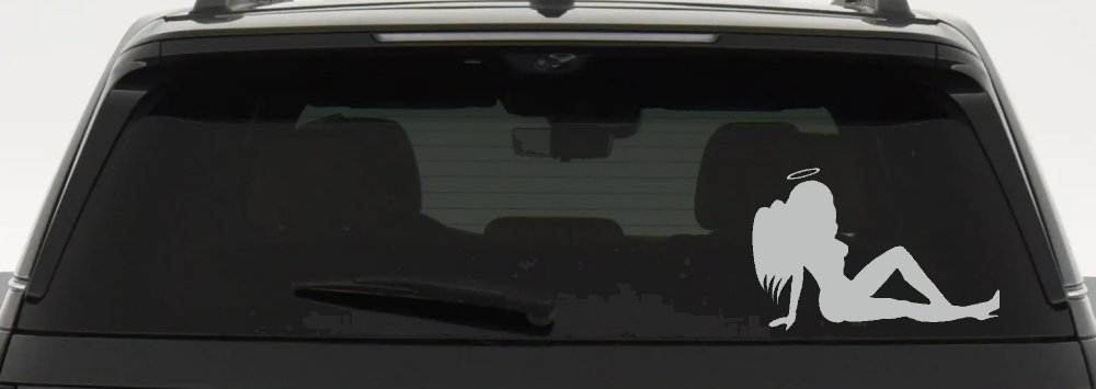 Angel Mudflap Girl Women with Halo and Wings Car or Truck Window Decal Sticker