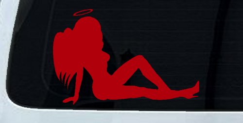 Angel Mudflap Girl Women with Halo and Wings Car or Truck Window Decal Sticker