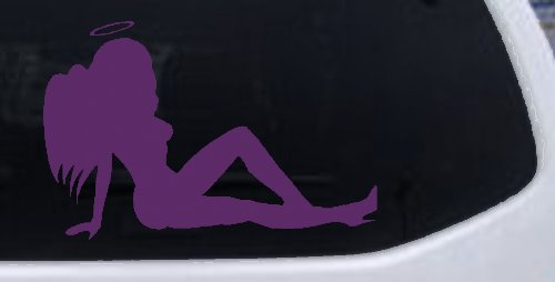 Angel Mudflap Girl Women with Halo and Wings Car or Truck Window Decal Sticker