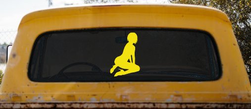 Sexy Girl Car or Truck Window Decal Sticker