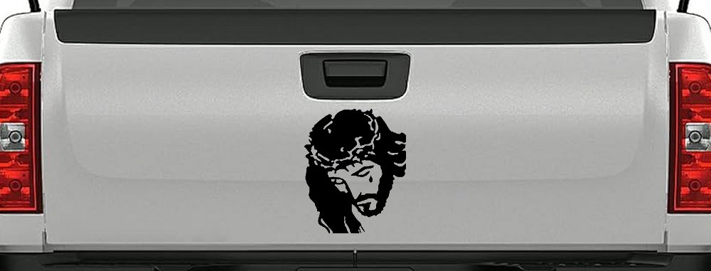 Jesus with tear Christian Car or Truck Window Decal Sticker