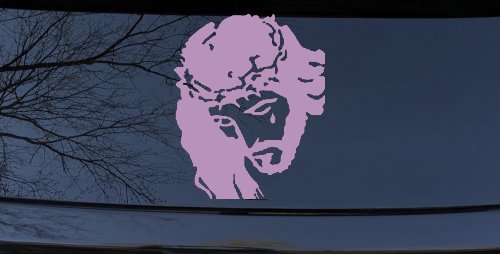 Jesus with tear Christian Car or Truck Window Vinyl Decal Sticker (Lilac)