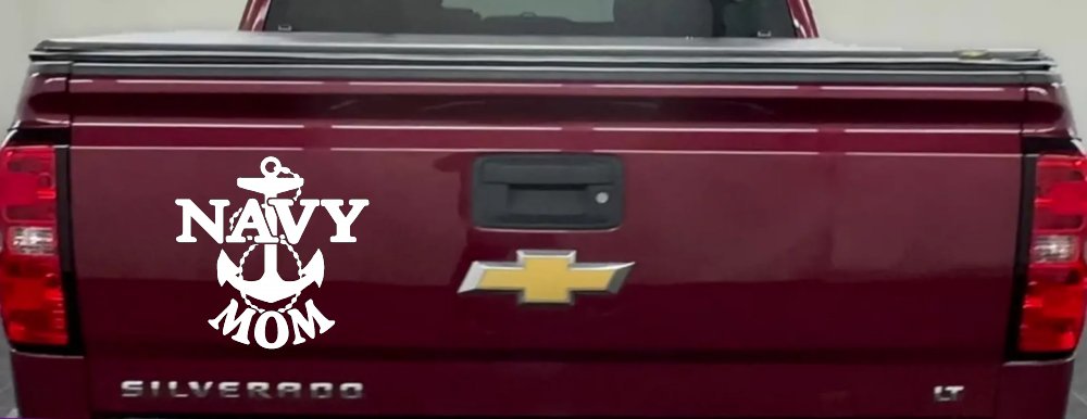Navy Mom Military Car or Truck Window Decal Sticker
