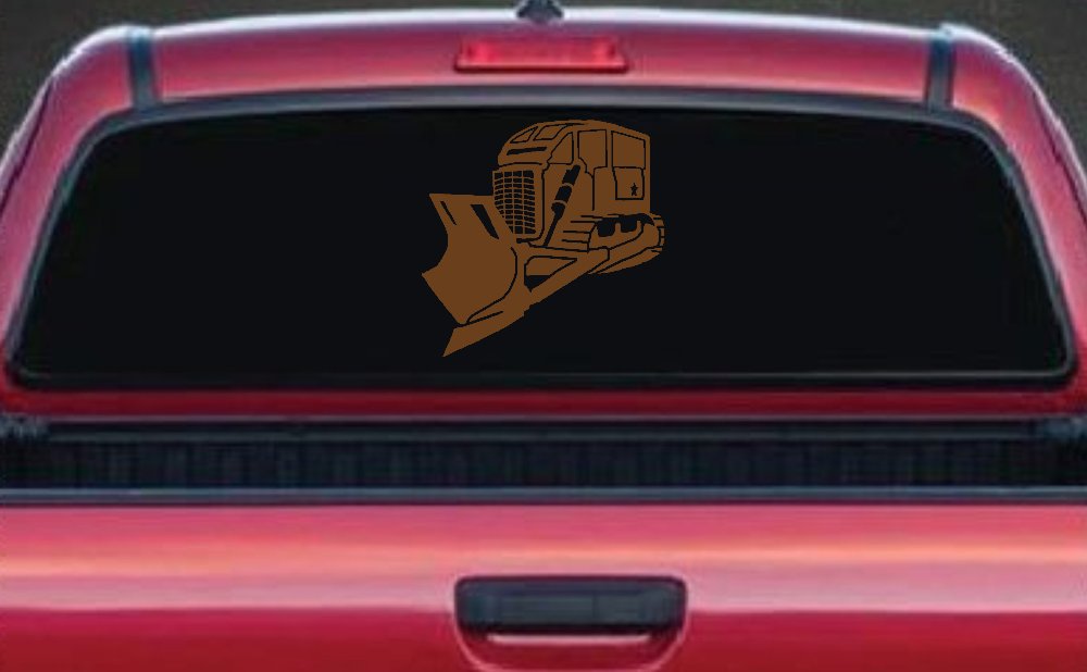 Rome Plow Bulldozer Military Car or Truck Window Decal Sticker