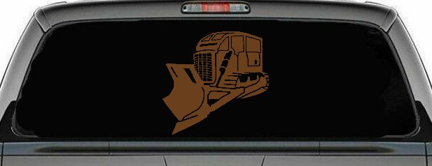 Rome Plow Bulldozer Military Car or Truck Window Decal Sticker (Copper)
