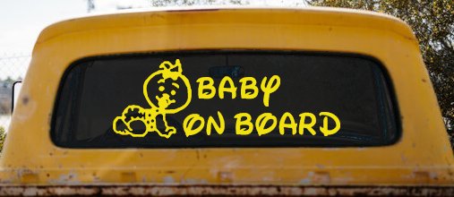 Baby On Board Car or Truck Window Decal Sticker