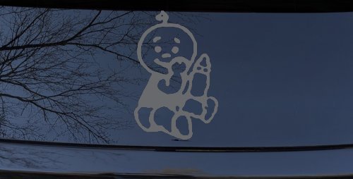 Baby With Bottle Car or Truck Window Decal Sticker