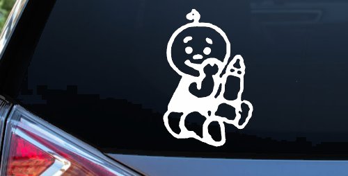 Baby With Bottle Car or Truck Window Decal Sticker