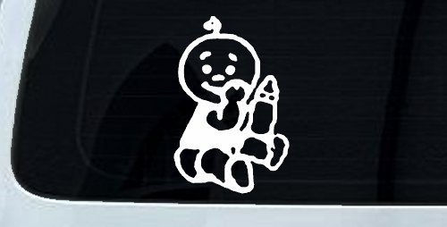 Baby With Bottle Car or Truck Window Decal Sticker