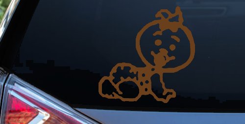 Baby Girl Crawling Car or Truck Window Decal Sticker