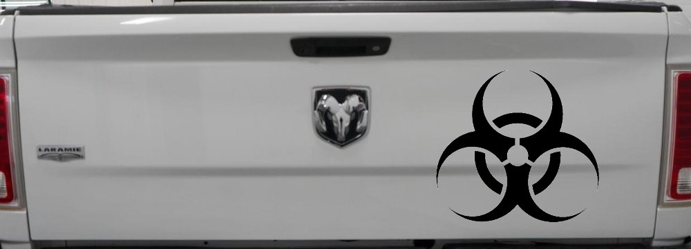 Bio Hazard Warning Car or Truck Window Decal Sticker