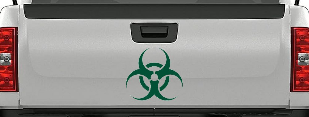 Bio Hazard Warning Car or Truck Window Decal Sticker