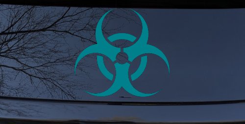 Bio Hazard Warning Car or Truck Window Decal Sticker