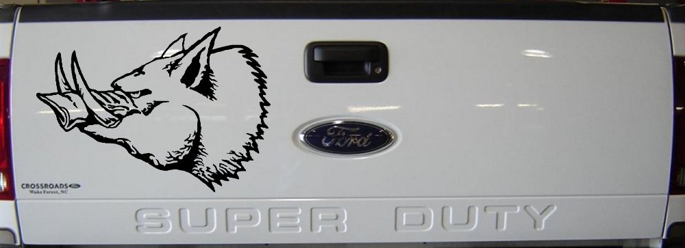 Wild Boar Hog Hunting Car or Truck Window Decal Sticker