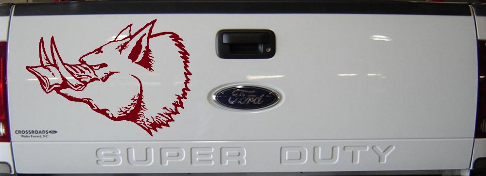 Wild Boar Hog Hunting Car or Truck Window Decal Sticker