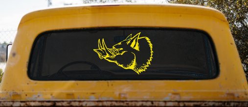 Wild Boar Hog Hunting Car or Truck Window Decal Sticker