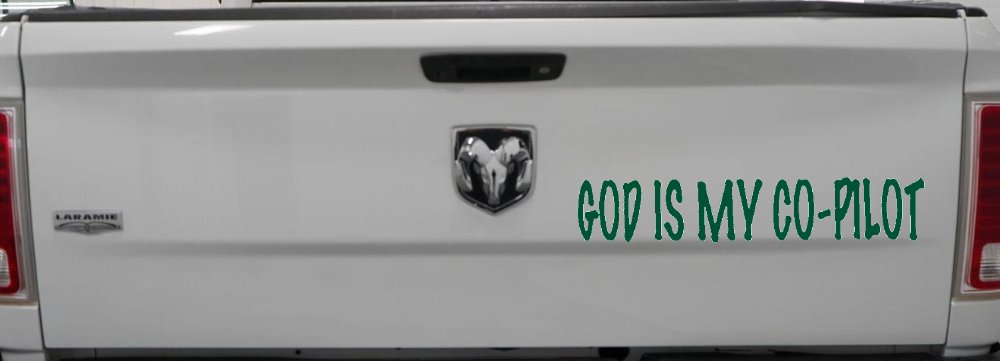 God Is My Co Pilot Christian Car or Truck Window Decal Sticker