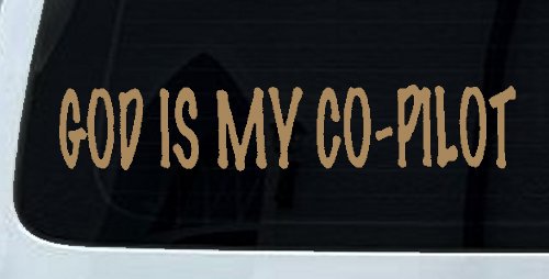 God Is My Co Pilot Christian Car or Truck Window Decal Sticker
