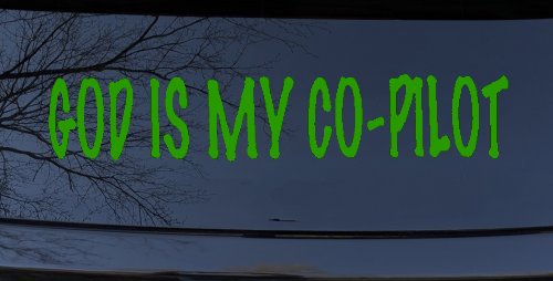 God Is My Co Pilot Christian Car or Truck Window Decal Sticker
