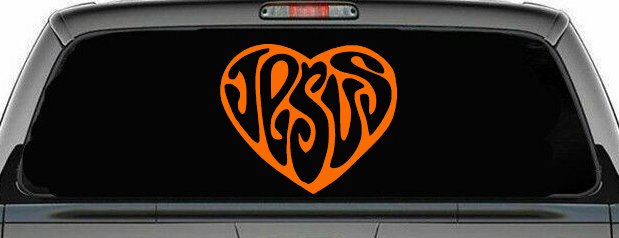 Jesus Heart Christian Car or Truck Window Decal Sticker
