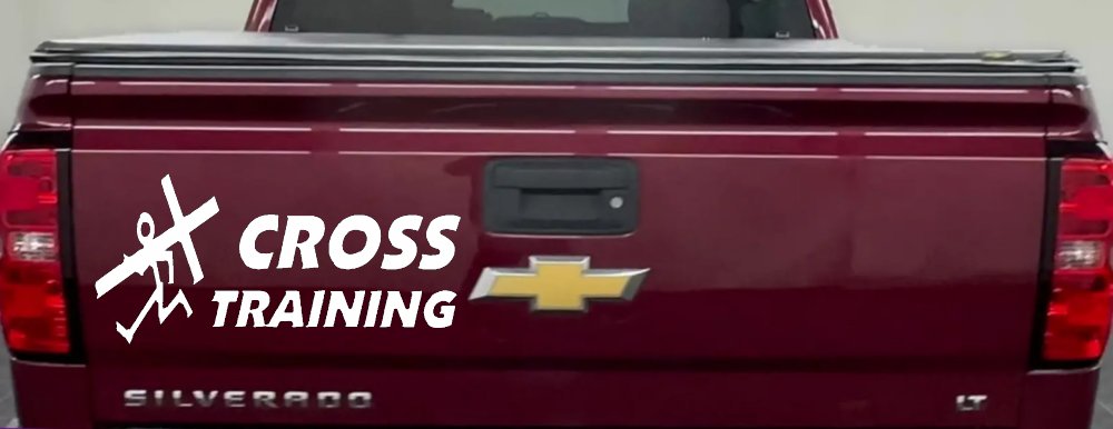 Cross Training Christian Car or Truck Window Decal Sticker